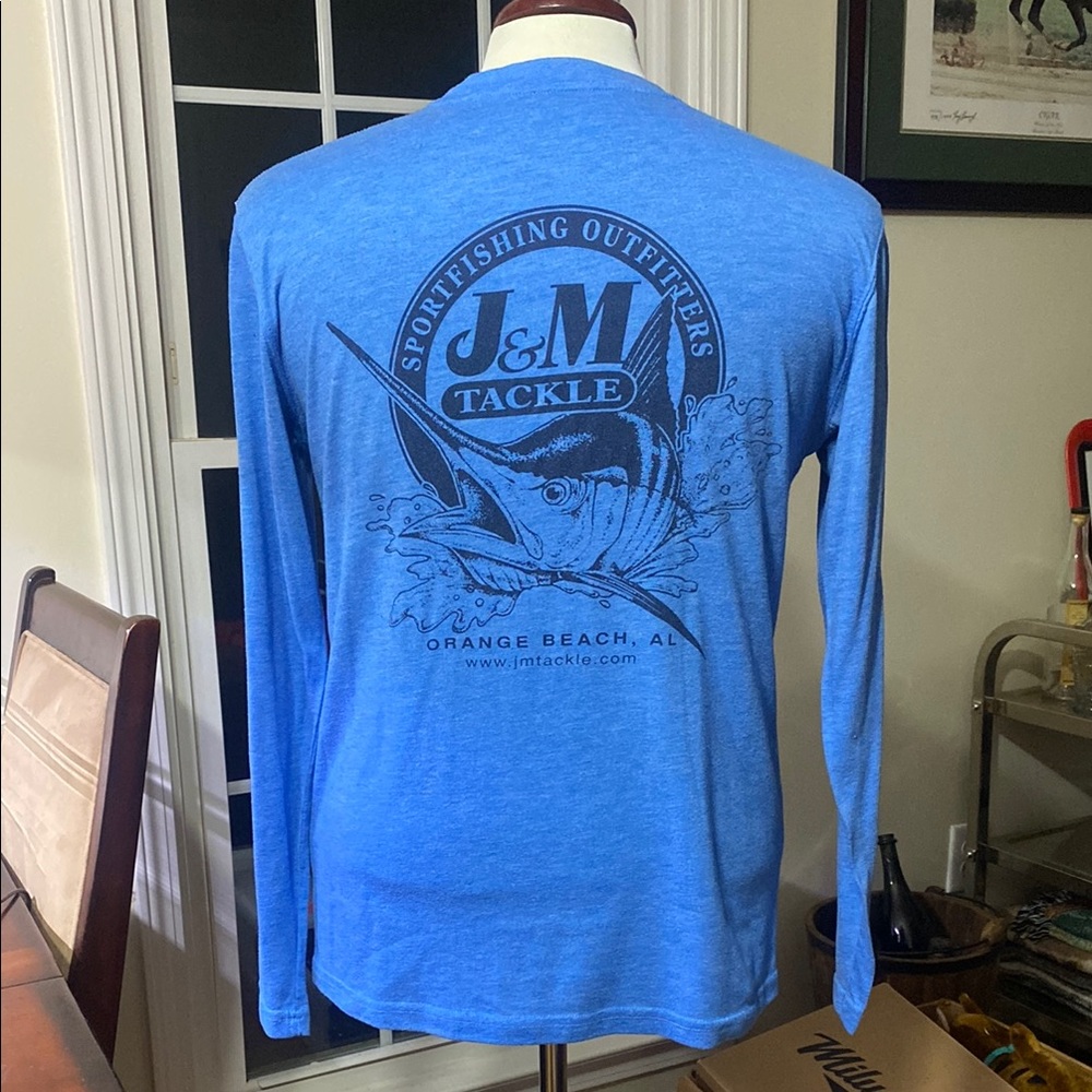 Bluefin Blue Long Sleeve Shirt Sz Medium GUC J&M Tackle Orange Beach, AL